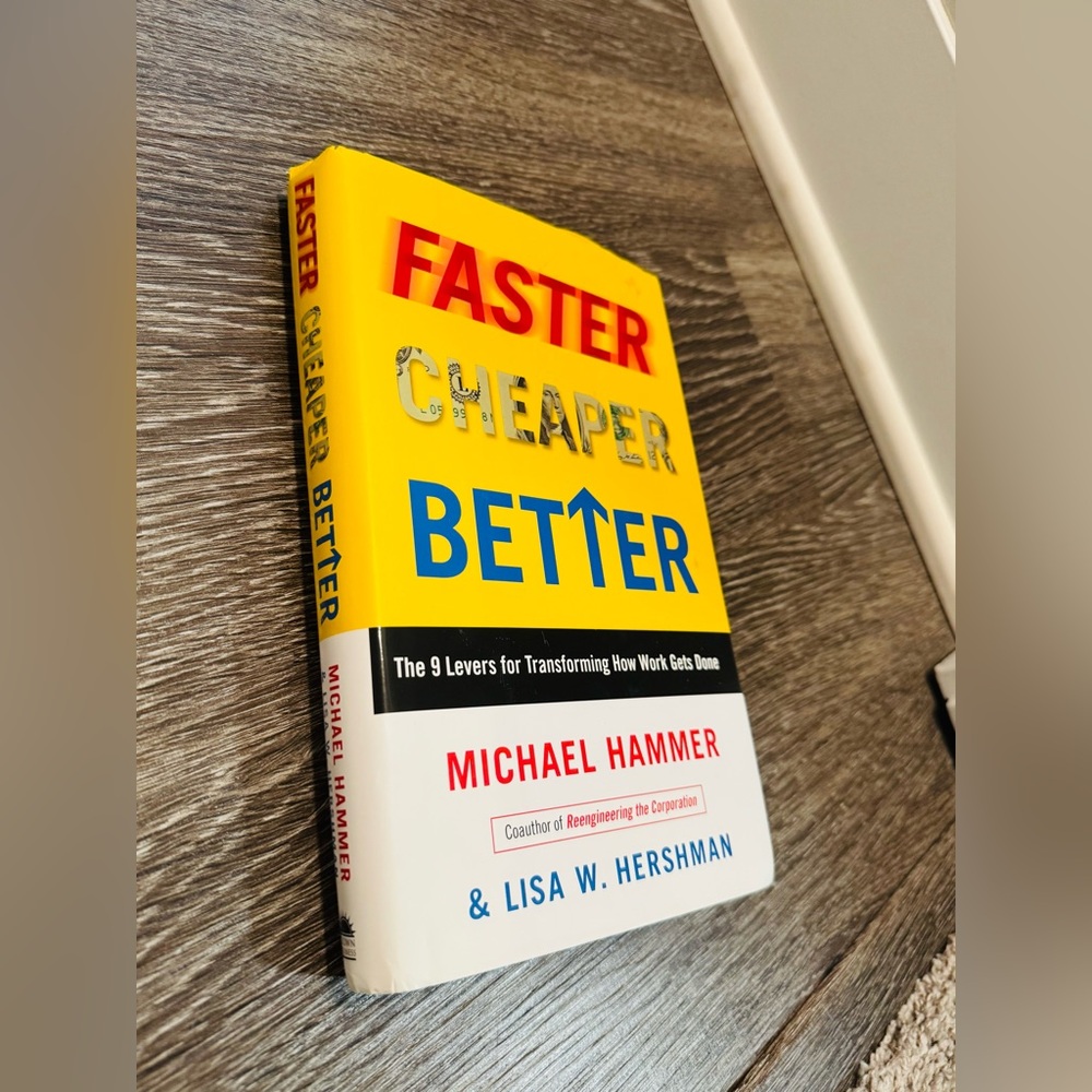 Faster Cheaper Better Book
